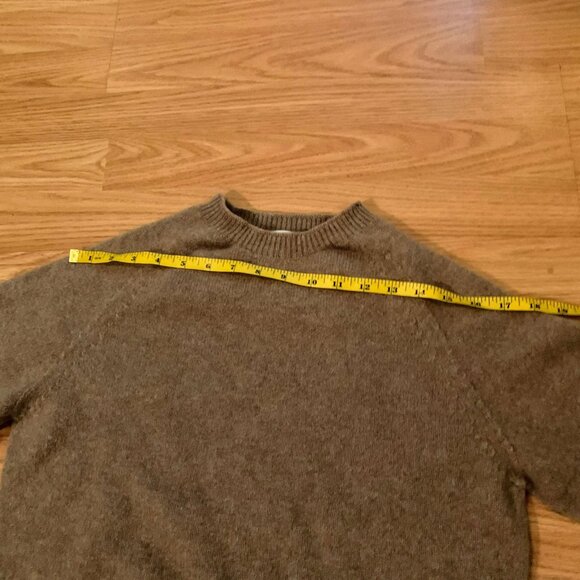 Sunspel Lambswool Crew Neck Jumper sandstone - Picture 6 of 7